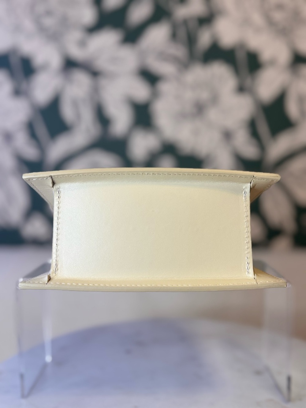 Jacquemus Authentic Mini Top-Handle Bag in Cream Leather w/Dusty Never Carried - Picture 8 of 13